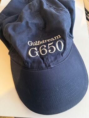 Gulfstream G650 Navy Embroidered Cap